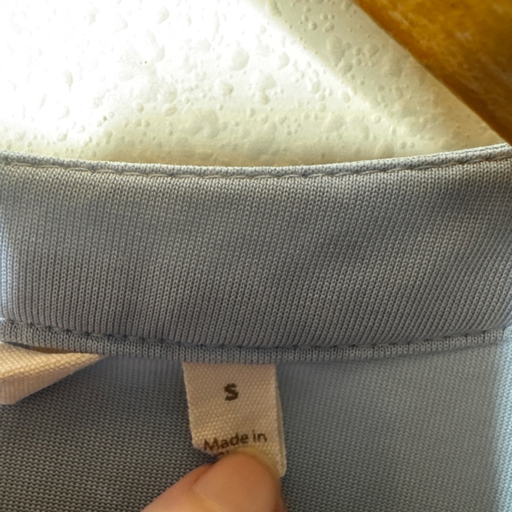 Soft Surroundings Tia Button Pleated V-Neck Long Sleeve‎ Jersey Knit Top Size Sm - Picture 6 of 10